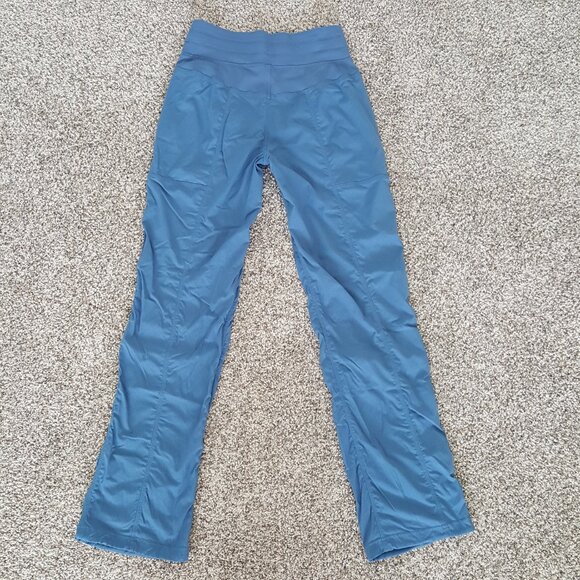 Exclusive Lululemon Dance Studio Mid-Rise Pants Blue Soft Denim 4 Full Straight - Picture 7 of 14